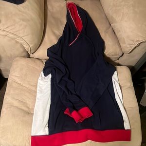 Hoodie - XL Express - Blue, Red & White